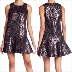 Laundry by Shelli Segal Metallic Jacquard Dress 4